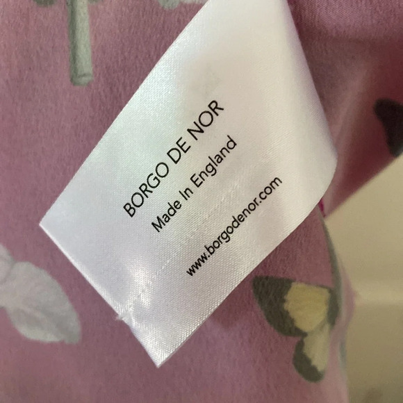 Borgo De Nor Dress Fuchsia Butterfly Floral Printed Maxi Dress Size UK 8‎ US 4 - Picture 8 of 12